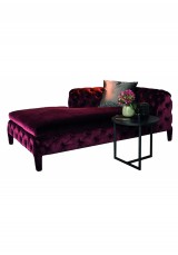 Chiara Buttoned Style Chaise Lounge